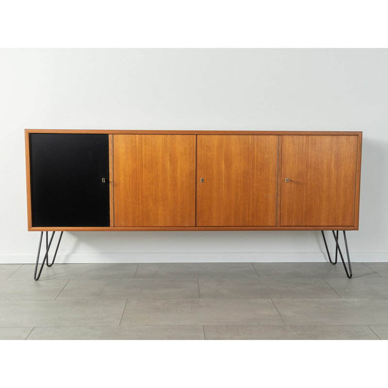 Vintage teakhouten dressoir met vier deuren van Wk Möbel, 1960