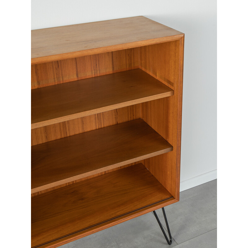 Credenza vintage in teak con anta scorrevole di Wk Möbel, Germania 1960