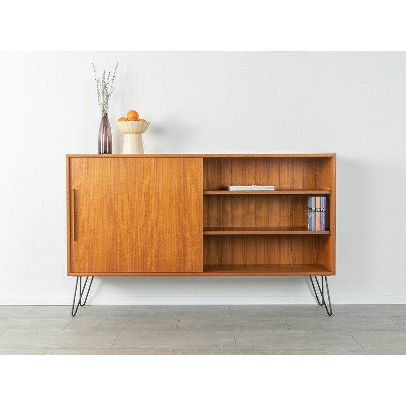 Vintage teak sideboard with a sliding door by Wk Möbel, Germany 1960s