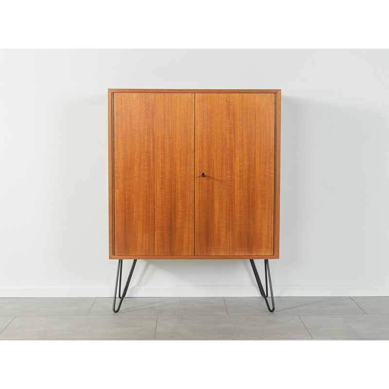 Vintage teak cabinet with two doors by DeWe, Germany 1960s