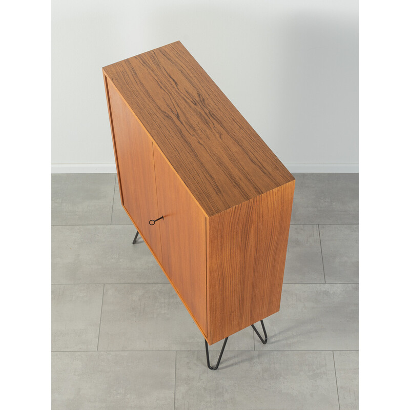 Vintage teak cabinet with two doors by DeWe, Germany 1960s