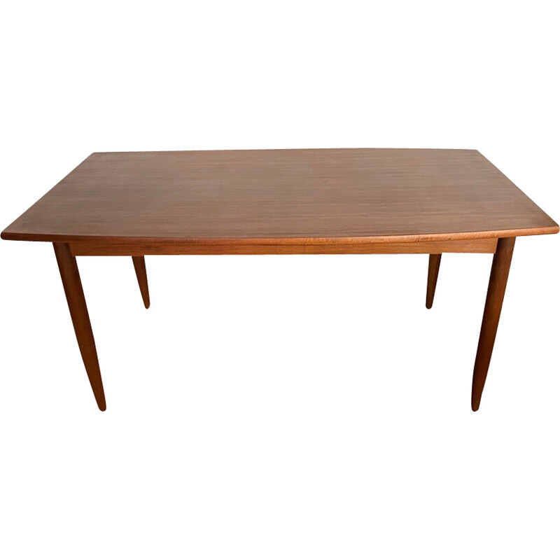 Scandinavian vintage teak and rosewood table, 1960