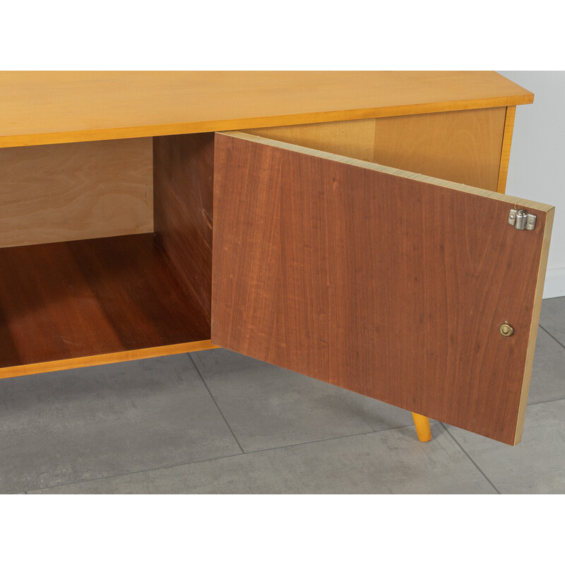 Vintage birchwood sideboard with two doors, Germany 1950s