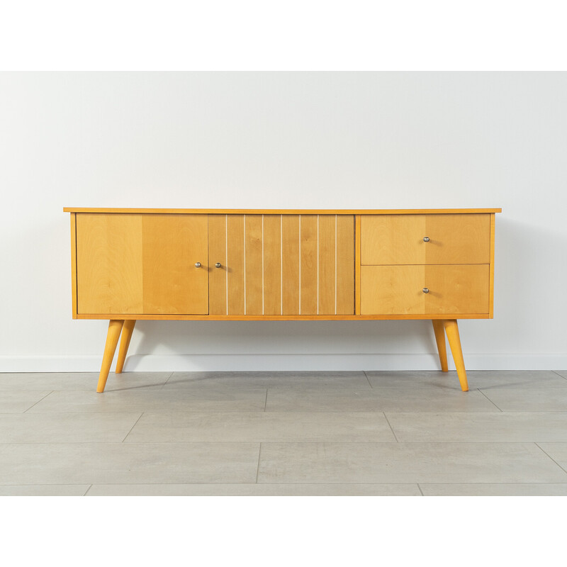 Vintage birchwood sideboard with two doors, Germany 1950s