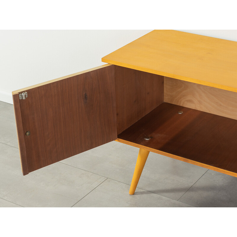 Vintage birchwood sideboard with two doors, Germany 1950s