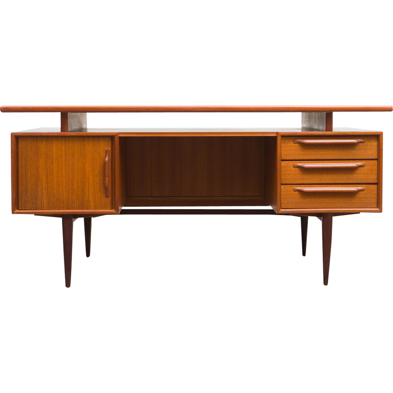 Vintage teak desk series Rt 200 by Heinrich Riestenplatt, 1960s