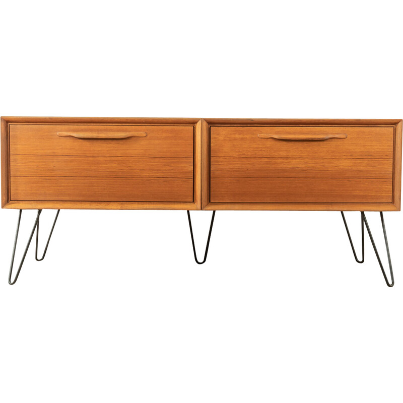 Vintage teak lowboard by Heinrich Riestenpatt, 1960s