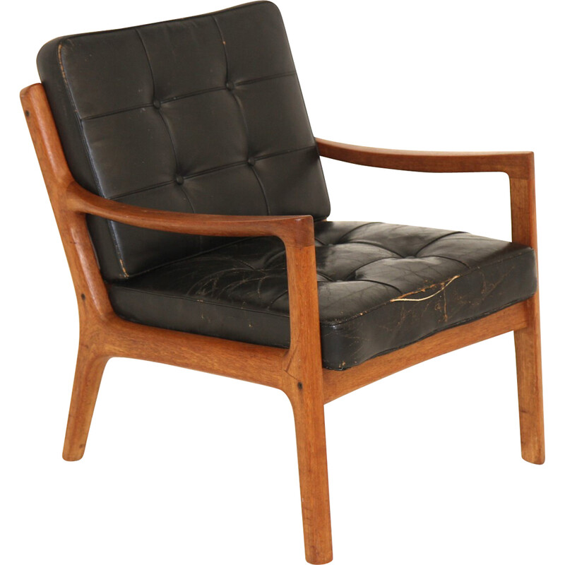 Fauteuil vintage "Senator" par Ole Wanscher pour France et Son, 1950