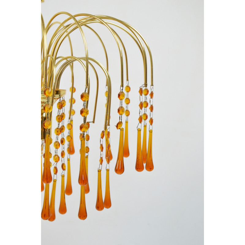 Vintage chandelier by Emme, Italy 1980s