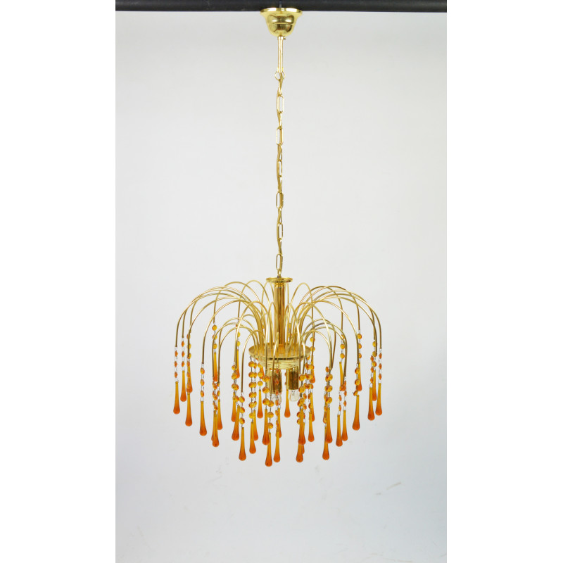 Vintage chandelier by Emme, Italy 1980s