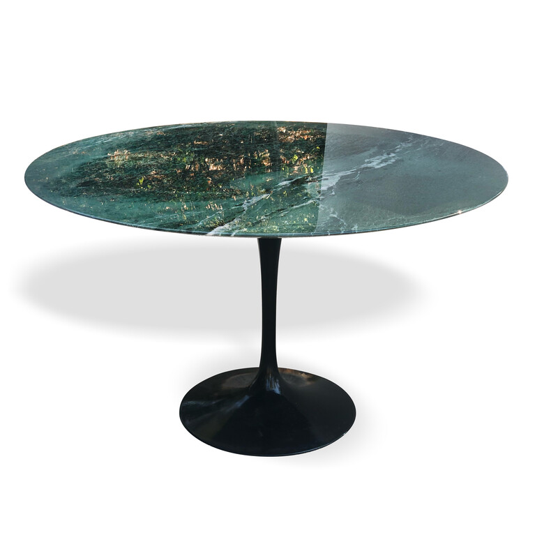 Vintage marmeren tafel van Eero Saarinen voor Knoll International