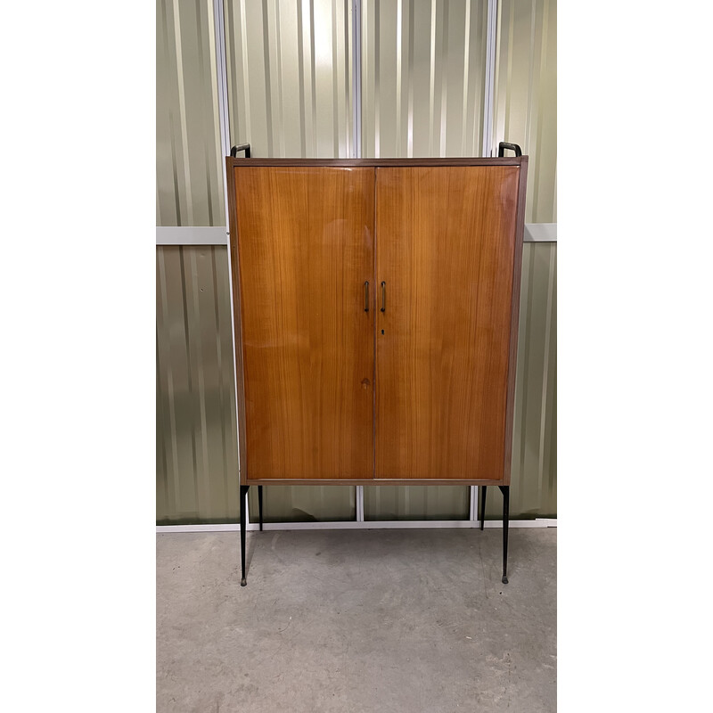 Vintage Italian cabinet with metal base, 1960