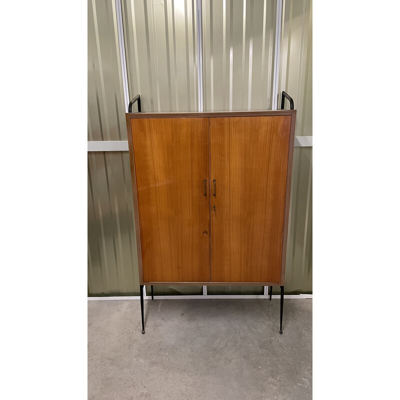 Vintage Italian cabinet with metal base, 1960