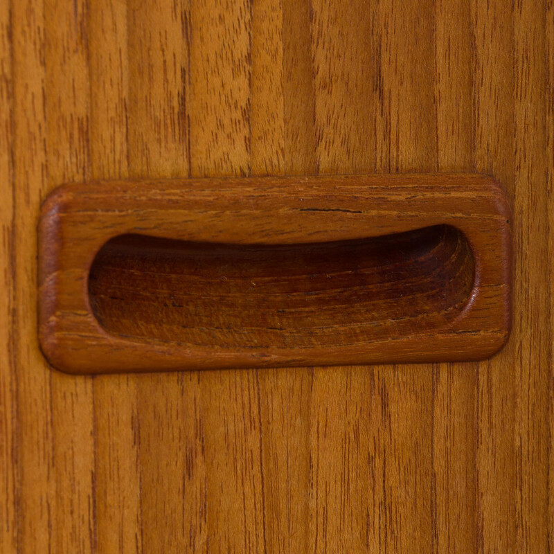 Danish vintage double sideboard hutch in teak model 3 by Gunni Omann for Oman Junn Møbelfabrik, 1950-1960s