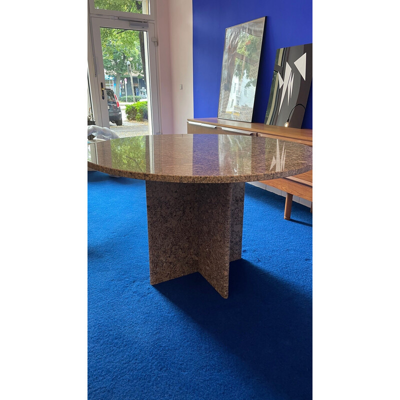 Vintage pink granite table, 1970