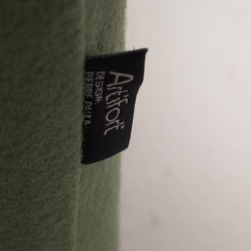 Coppia di poltrone vintage in tessuto verde chiaro F598 Groovy di Pierre Paulin per Artifort