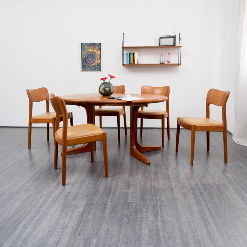 Koefoed "177" extendable dining table in teak, Niels KOEFOED - 1960s