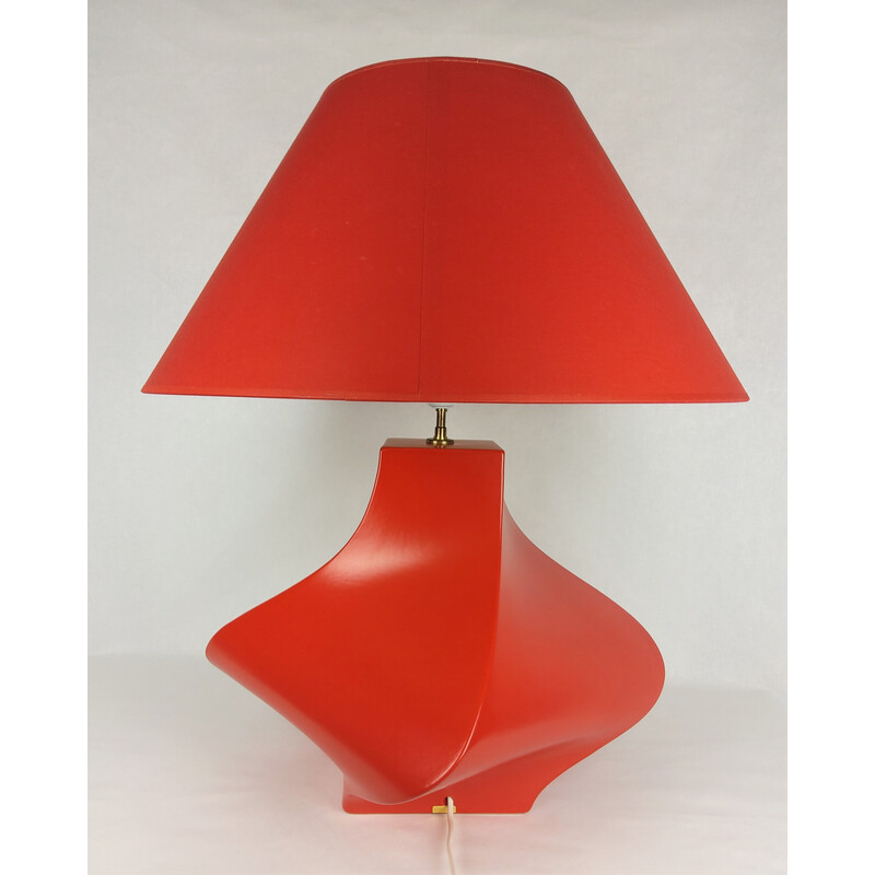 Vintage Kostka lamp keramiek van Y Boudry, 1990