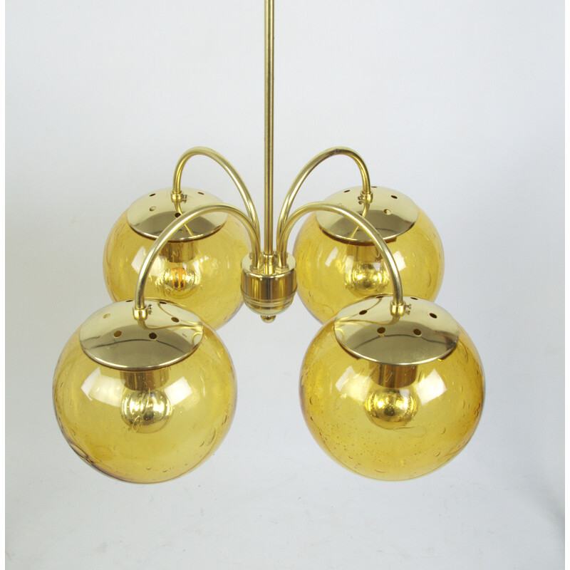 Vintage chandelier by Lustry Kamenicky Senov, Czechoslovakia 1970