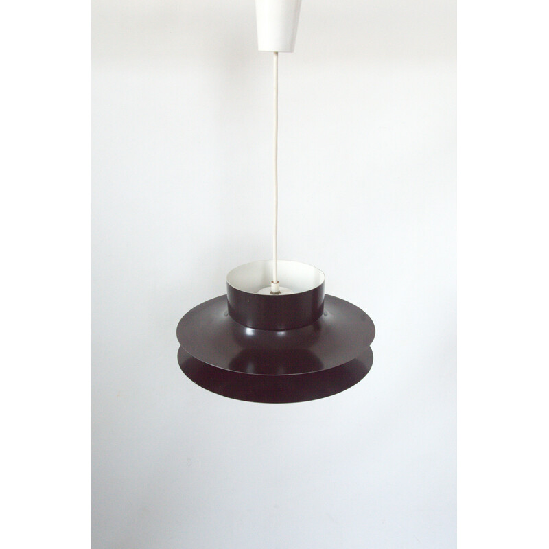 Suspension noire scandinave vintage, 1970