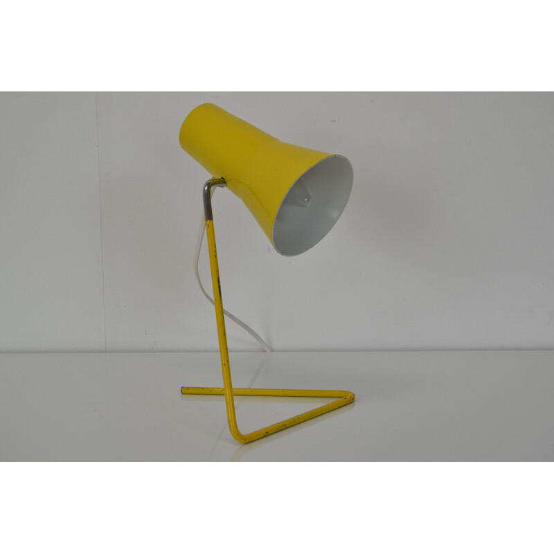 Vintage tafellamp met verstelbare kap van Josef Hurka voor Drupol, 1960