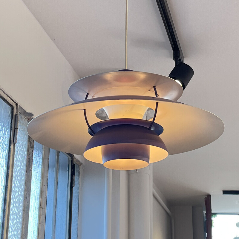 Vintage Ph5 Lilac pendant lamp by Poul Henningsen for Louis Poulsen, 1960s