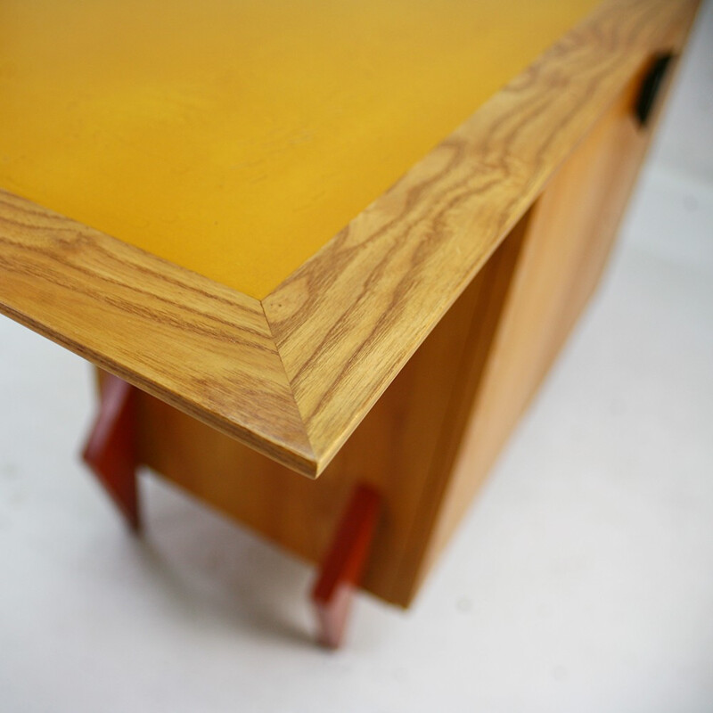 Sideboard in beech and ash wood - 1980s