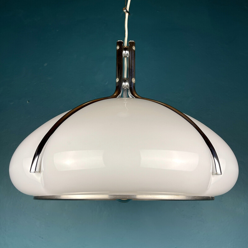 Lámpara de suspensión Quadrofoglio vintage de Luigi Massoni para Guzzini, Italia 1960-1970