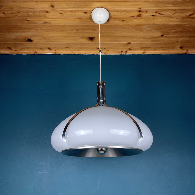 Vintage Quadrofoglio pendant lamp by Luigi Massoni for Guzzini, Italy 1960-1970s