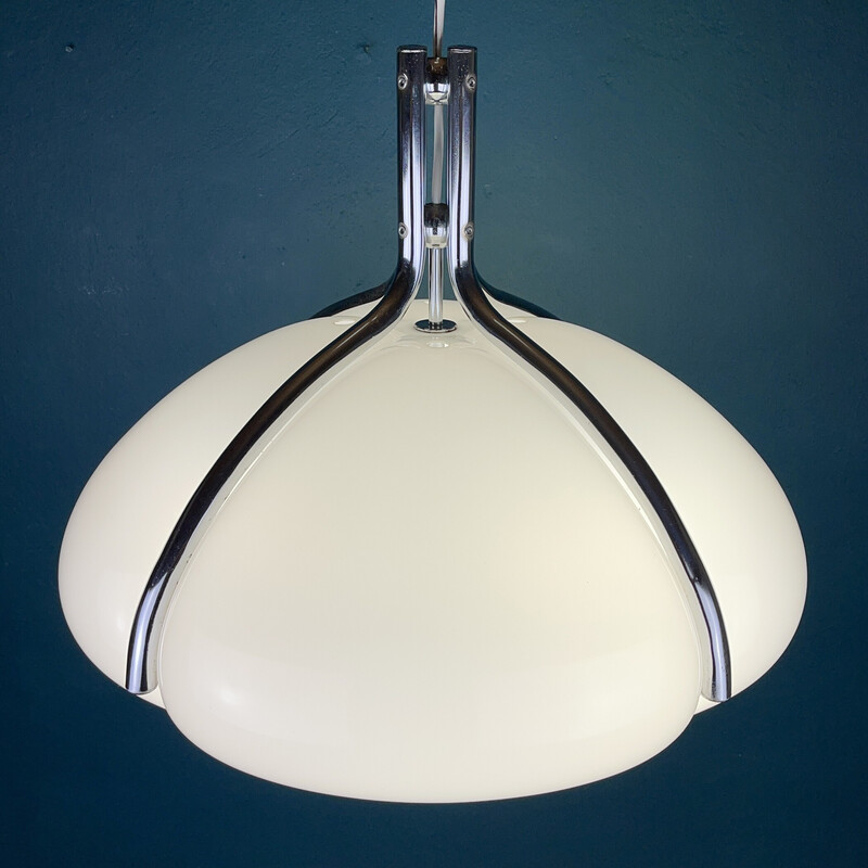 Vintage Quadrofoglio pendant lamp by Luigi Massoni for Guzzini, Italy 1960-1970s