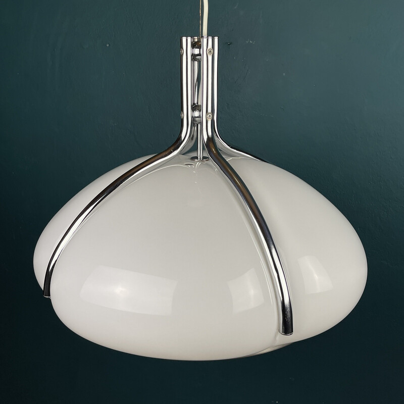 Lámpara de suspensión Quadrofoglio vintage de Luigi Massoni para Guzzini, Italia 1960-1970