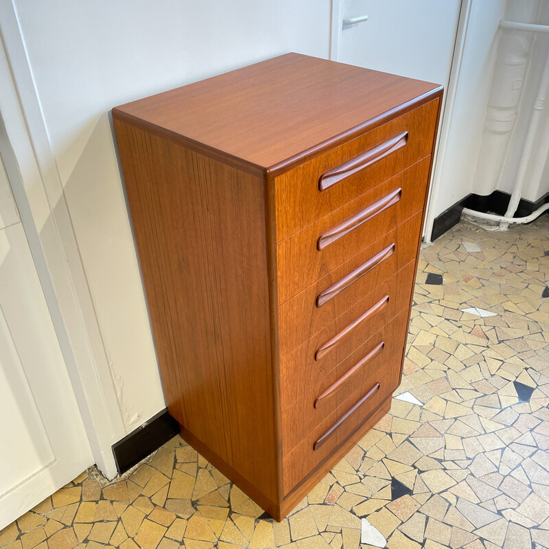 Vintage 6-drawer chest of drawers by GPlan, 1960s