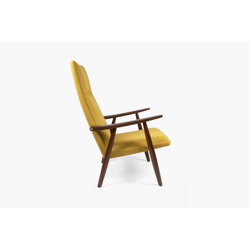 "GE-260" teak armchair with "GE-240" ottoman, Hans WEGNER - 1950s