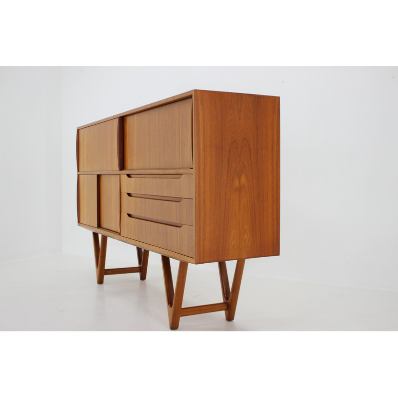 Vintage teak highboard by Kurt Ostervig, Denmark 1960s