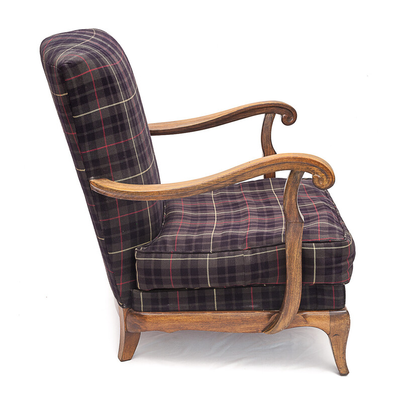 Pair of vintage armchairs by Etienne-Henri Martin for Steiner, 1950