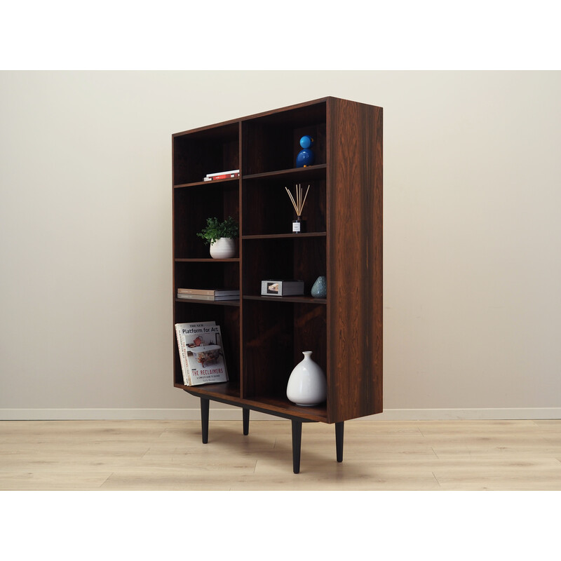 Rosewood vintage Danish bookcase by Carlo Jensen for Hundevad, 1960s