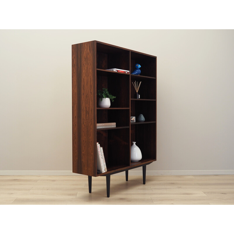 Rosewood vintage Danish bookcase by Carlo Jensen for Hundevad, 1960s