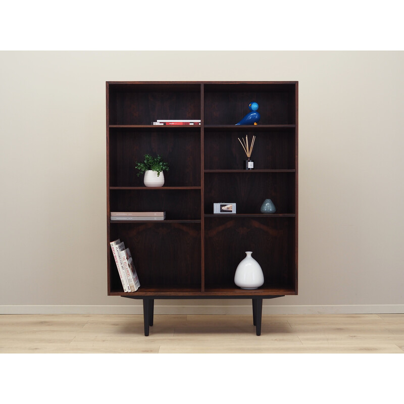 Rosewood vintage Danish bookcase by Carlo Jensen for Hundevad, 1960s