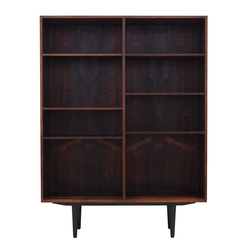 Rosewood vintage Danish bookcase by Carlo Jensen for Hundevad, 1960s