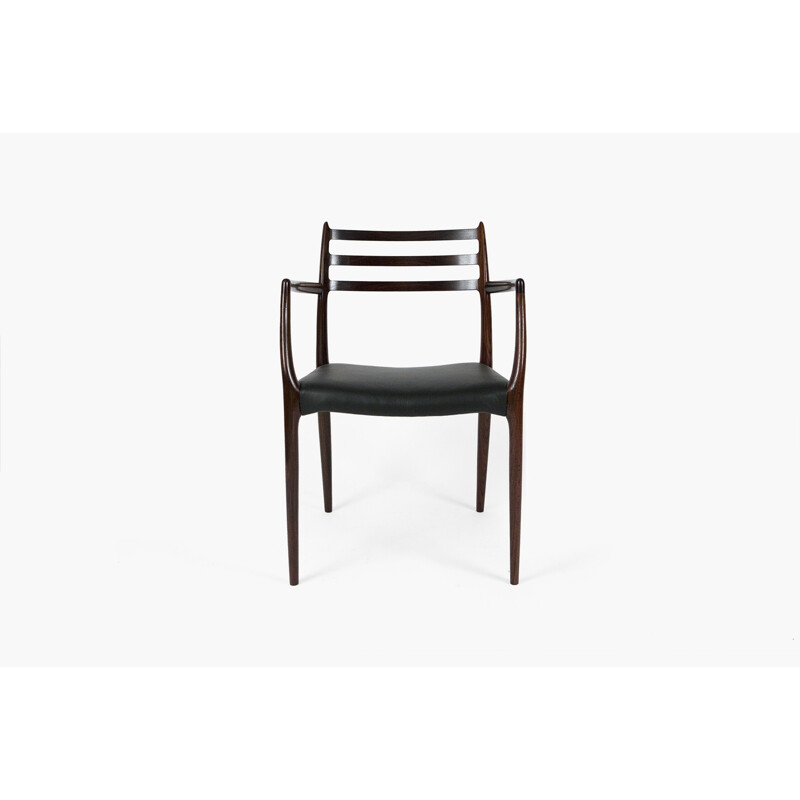 Paire de chaises à bras "modèle 62" en palissandre, Niels MOLLER - 1960