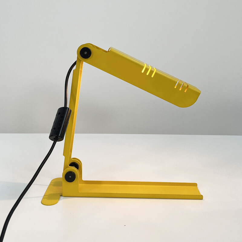 Vintage yellow Nana table lamp by Carlo Nason for Lumenform, 1980s