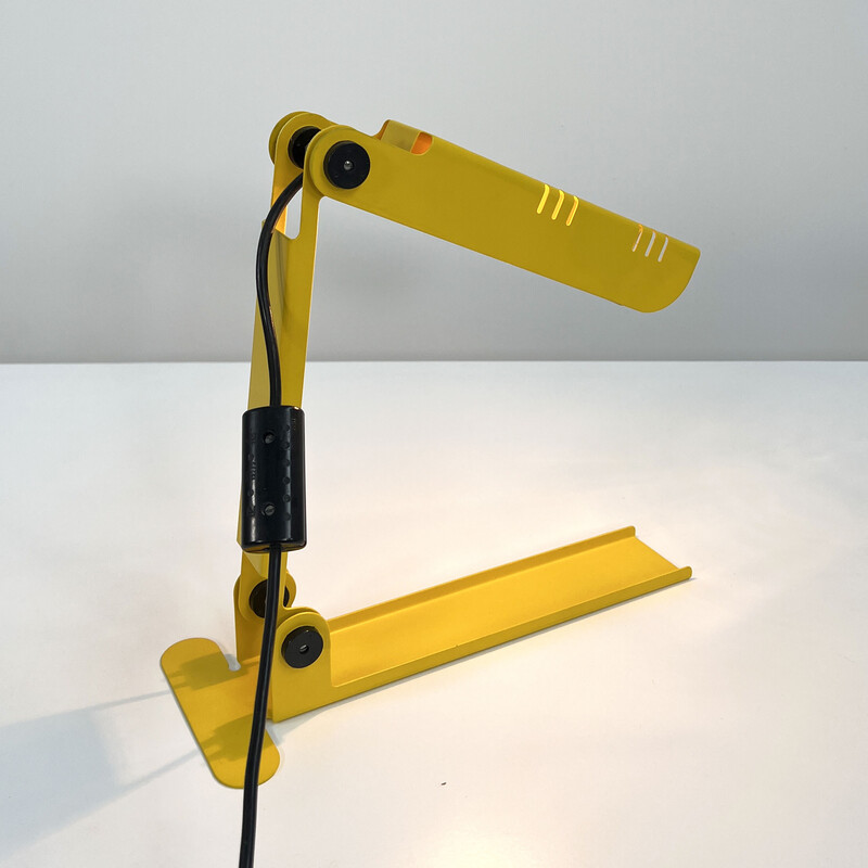 Vintage yellow Nana table lamp by Carlo Nason for Lumenform, 1980s