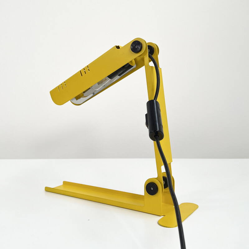 Vintage yellow Nana table lamp by Carlo Nason for Lumenform, 1980s