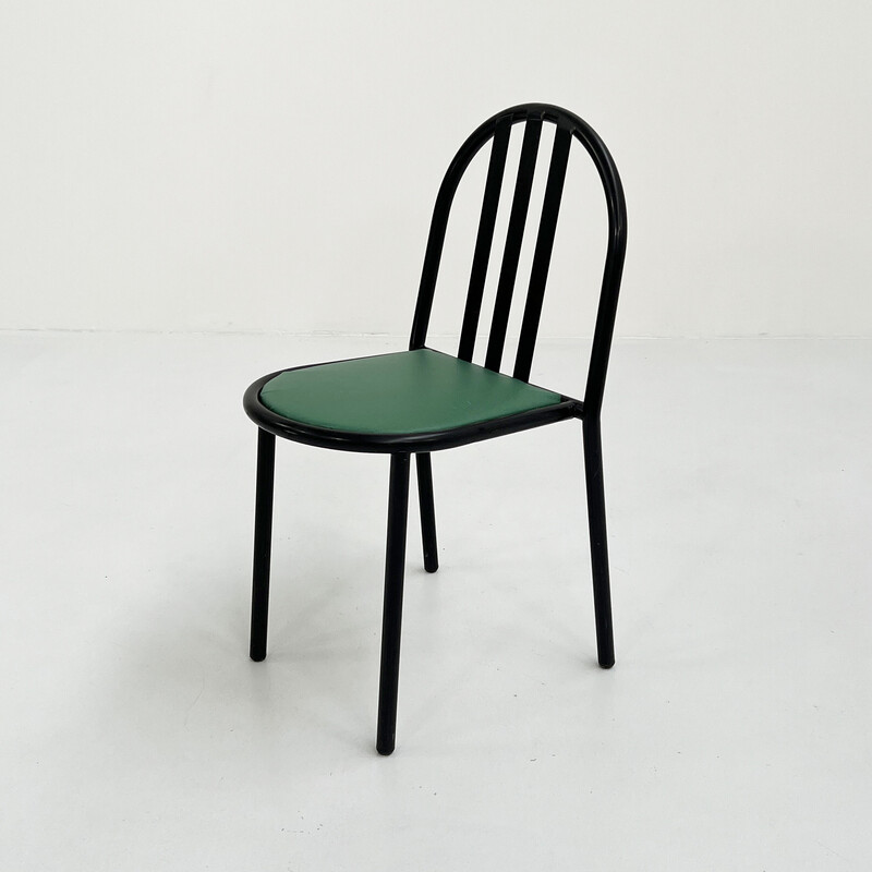 Cadeira Vintage No.222 com assento verde de Robert Mallet-Stevens para Pallucco Italia, 1980