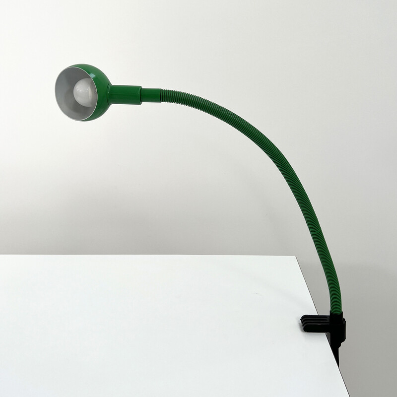 Hebi groene vintage bureaulamp van Isao Hosoe voor Valenti, 1970