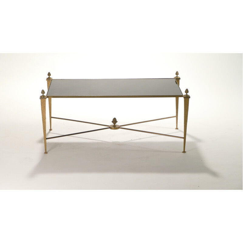 Maison Ramsay coffee table in golden iron - 1960s
