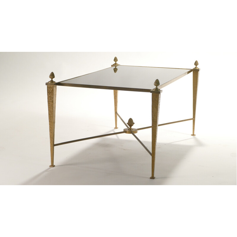 Maison Ramsay coffee table in golden iron - 1960s