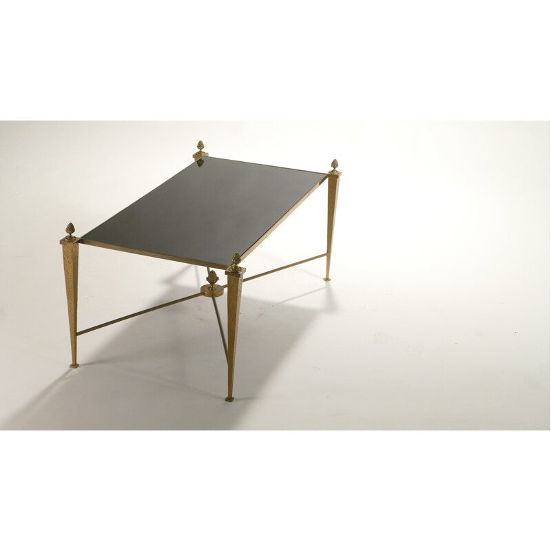 Maison Ramsay coffee table in golden iron - 1960s