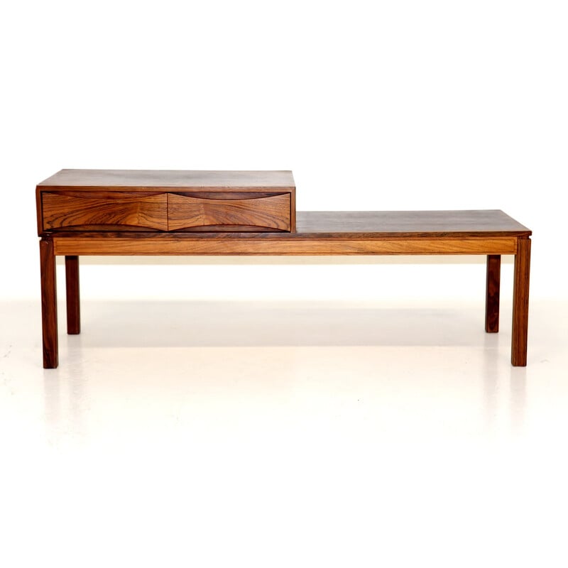 Vintage rosewood telephone bench by Wards Ateljéér Ab, Denmark 1960