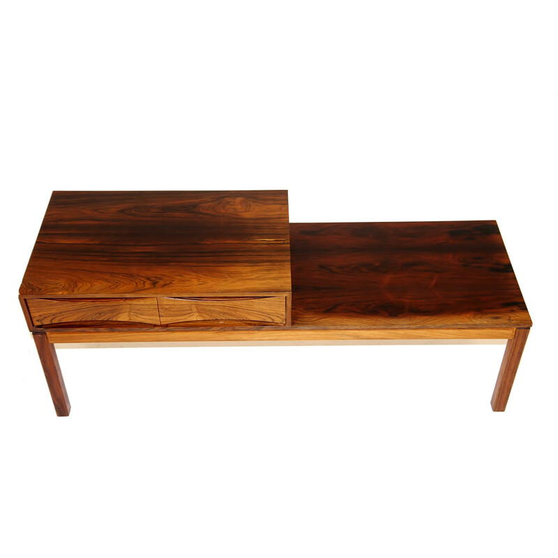 Vintage rosewood telephone bench by Wards Ateljéér Ab, Denmark 1960